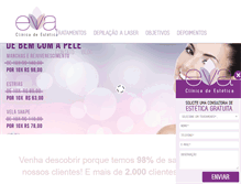 Tablet Screenshot of clinicaeva.com.br